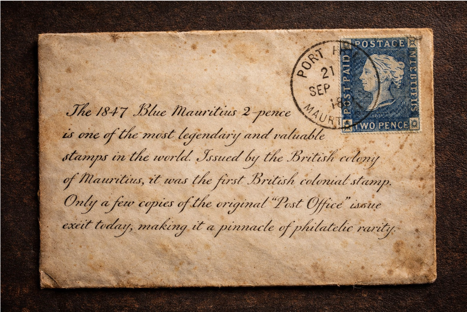 Two Pence Blue "Post Paid"