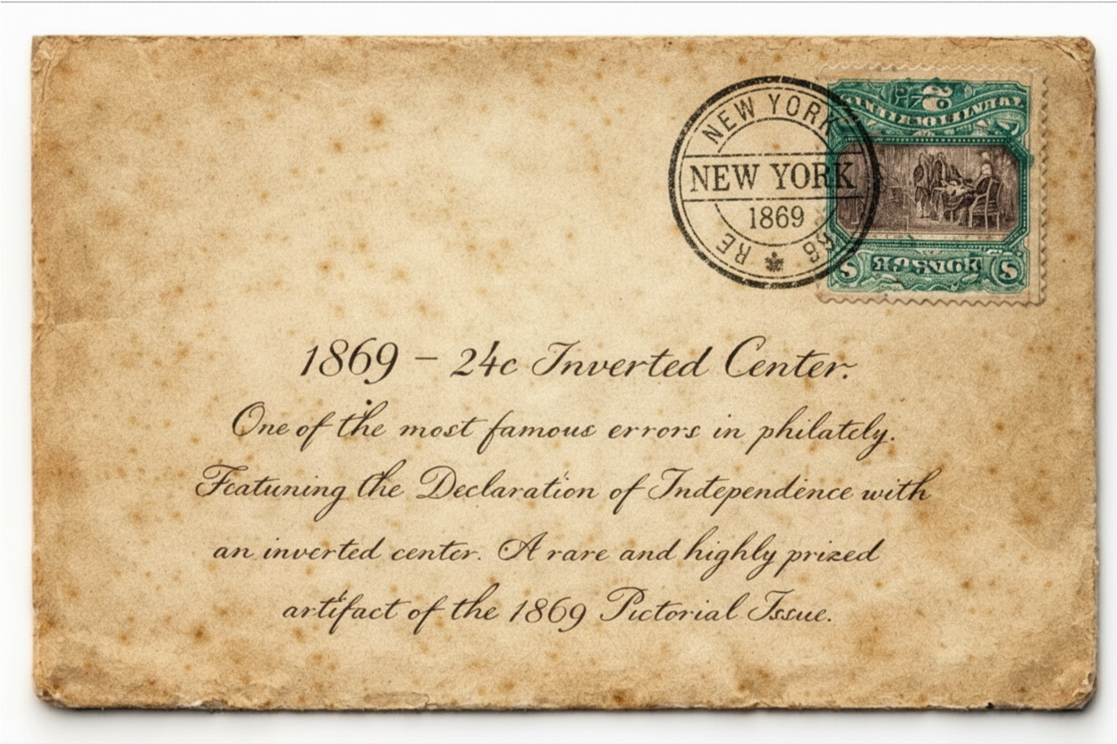 24c "Declaration of Independence" Inverted Center